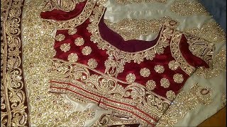 This video shows the cutting and stitching of lehenga choli in a
simple easy way.