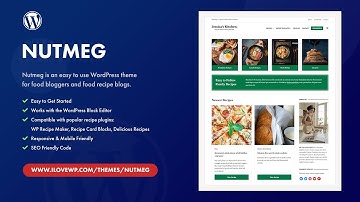 Free Food Recipes WordPress Theme - Nutmeg by ILOVEWP