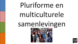 10. Pluriforme en multiculturele samenlevingen