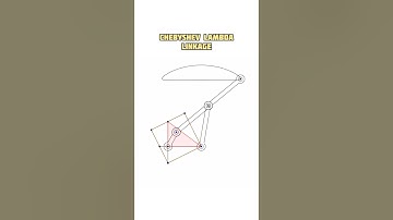 Chebyshev Lambda Linkage #animation #cad #mechanism #mechanical #linkage