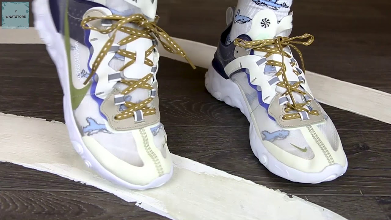 Nike React Element 87 undercover white blue