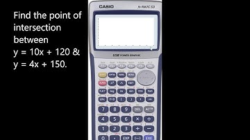 Using Graphics Calculator | Point of intersection | Linear Algebra | NCEA Level 1 Mathematics