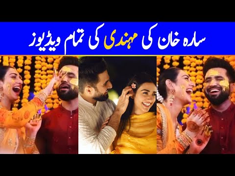 Sarah khan Complete Mehndi Videos and Pictures