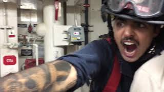 Mannequin challenge USS Bunker Hill R Div