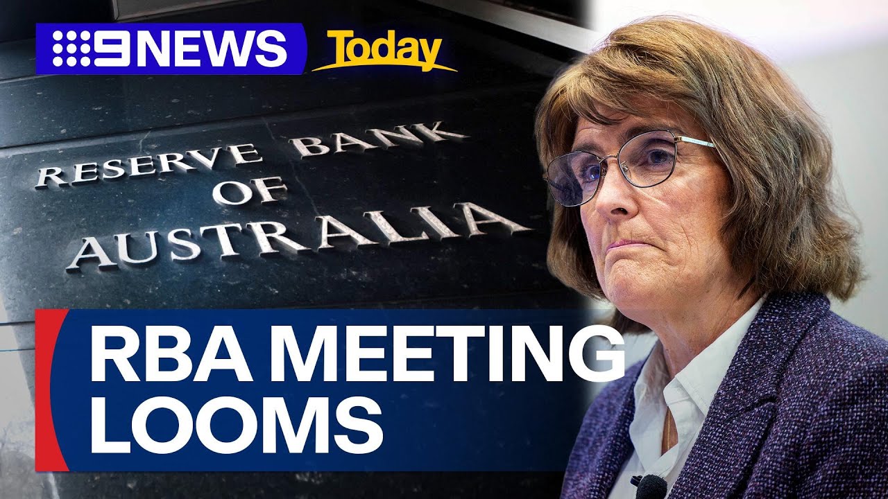 RBA expected to leave rate on hold, ahead of upcoming meeting | 9 News Australia