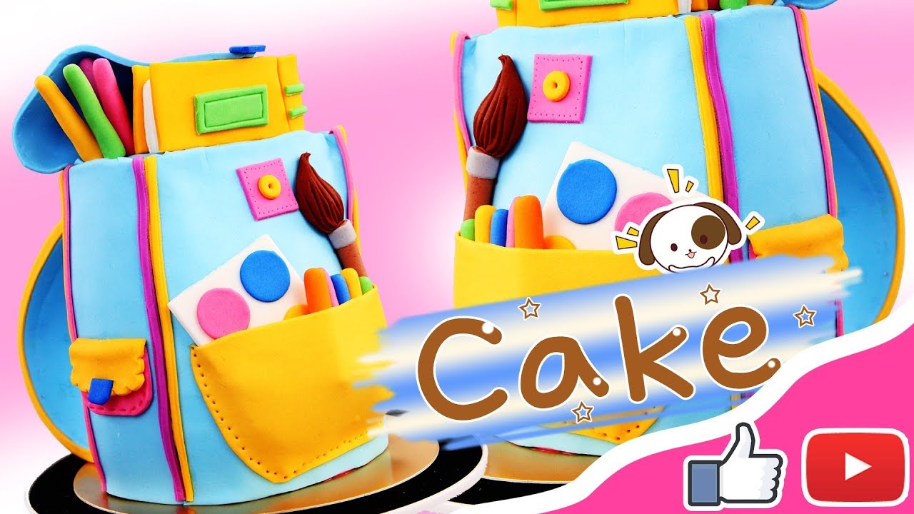How To Make Backpack Cake For Kids | Awesome Cake For Kids - YouTube