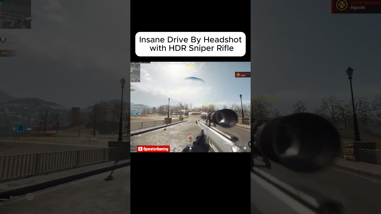Insane drive-by headshot with HDR sniper rifle!