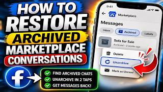 How to restore archived Marketplace conversations