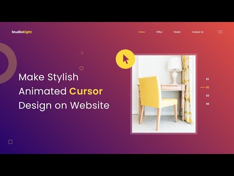 How To Make Cursor Animation On Website Using HTML CSS & JS | Cursor Animation With CSS & JS!