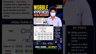 Wobble hypothesis tamil #biochemistry