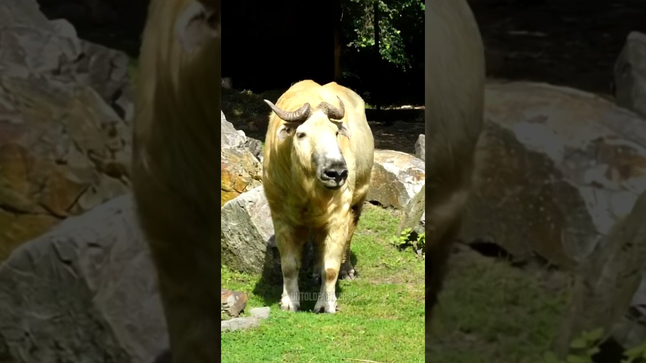 Takin – The Golden Mountain Beast of Asia! 🐐🐂✨ 