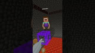 Derpy Blooper when this Steve is TOO clever and crosses the lava bridge in  #animalblocks screenshot 1