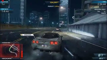 Need For Speed Most Wanted 2012 GamePlay_Beat Shelby Cobra 427 Most Wanted 9_Chevrolet Corvette