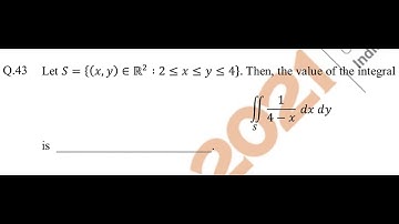 IIT JAM 2021 Solution | MS | Section C | Question 43