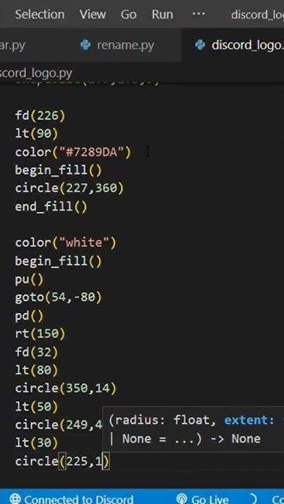 Discord logo using python #programmer #programming #python #pythons ...