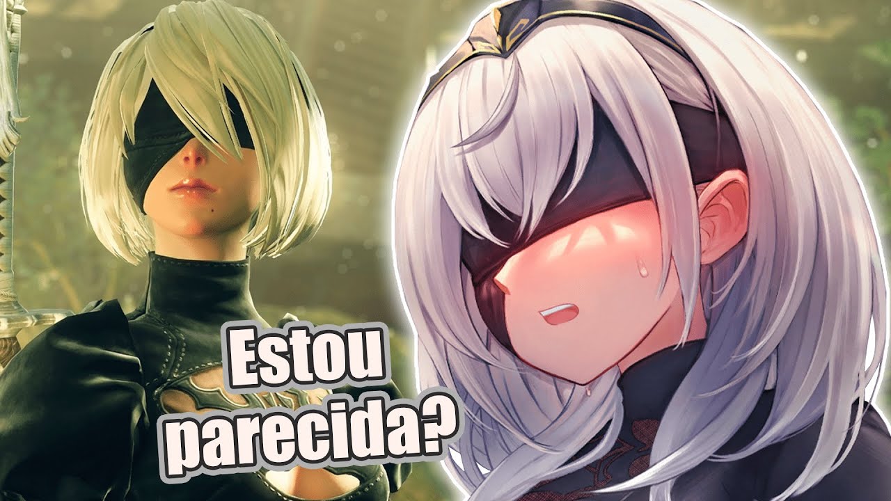 Noel tenta se parecer com a 2B ao censurar seu rosto | vtuber legendado