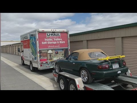 U-Haul, trailer carrying sports car stolen in Troutdale