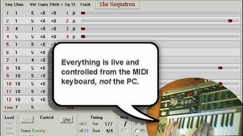 Sequetron MkII overview with drum sampler & synthesizer