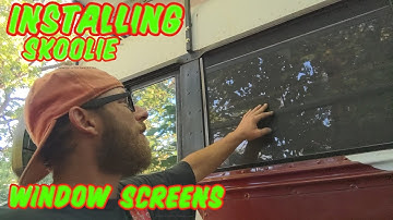 DIY Skoolie Window Screens