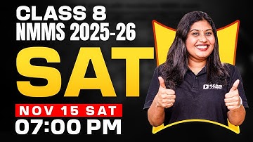 CLASS 8 NMMS 2025-26 | SAT | IMPORTANT QUESTIONS | EXAM WINNER