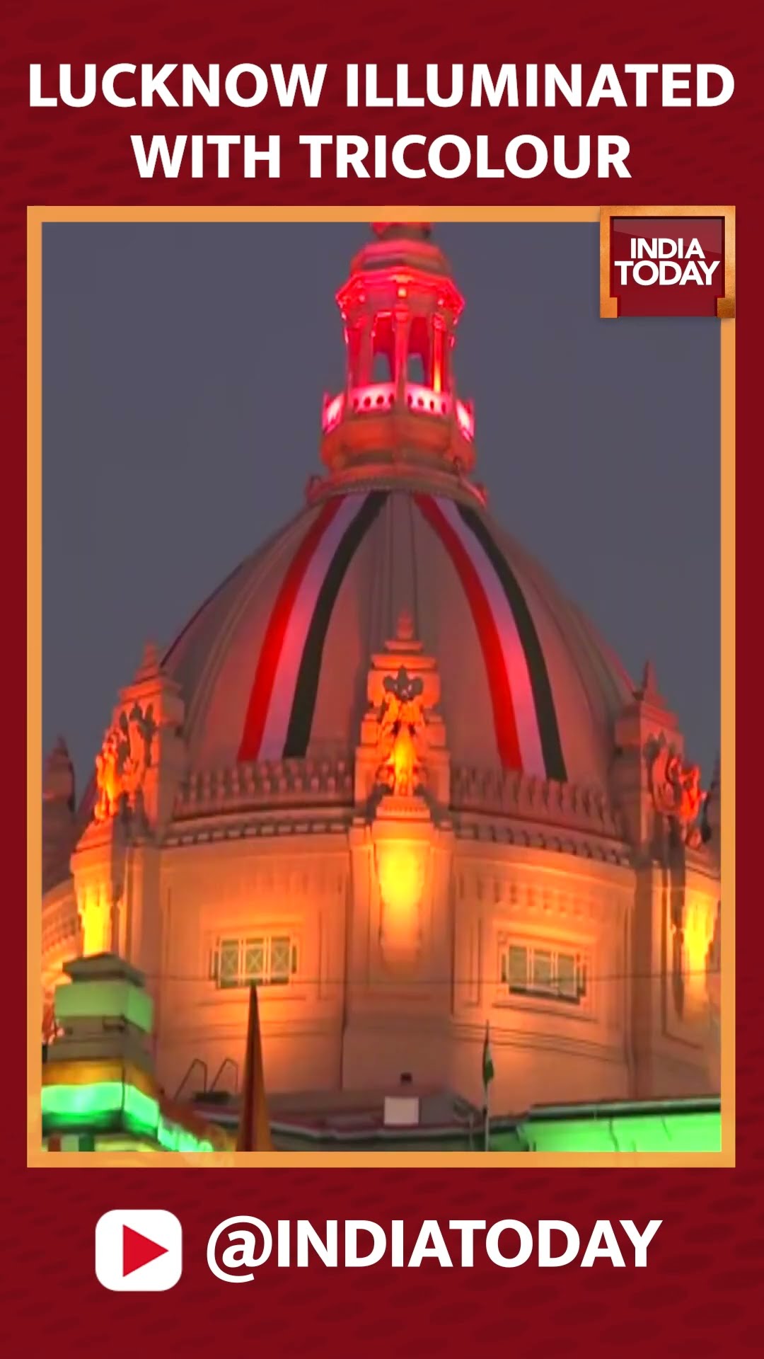 Lucknow Illuminated In the Colours Of The Tricolour Ahead Of Republic Day 2025