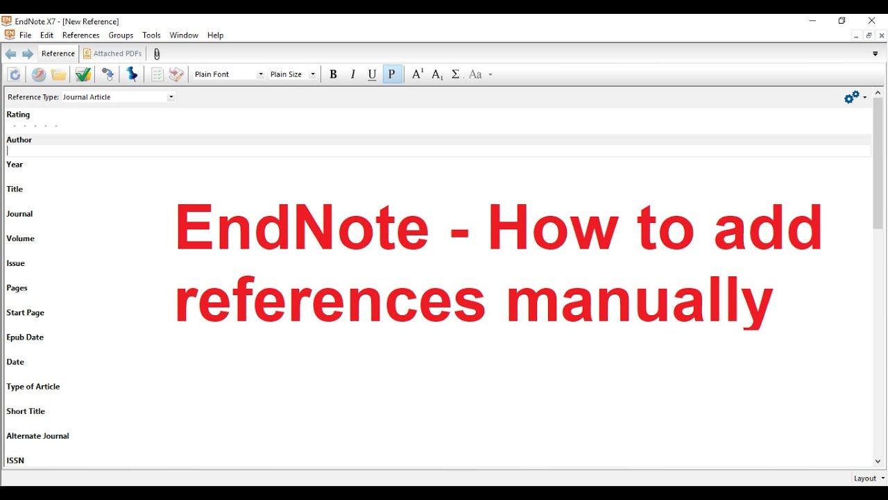 how to search for references on endnote online