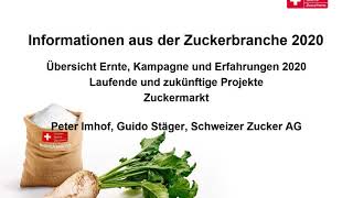 12 Schweizer Zucker - Infoveranstaltung 2020-2021