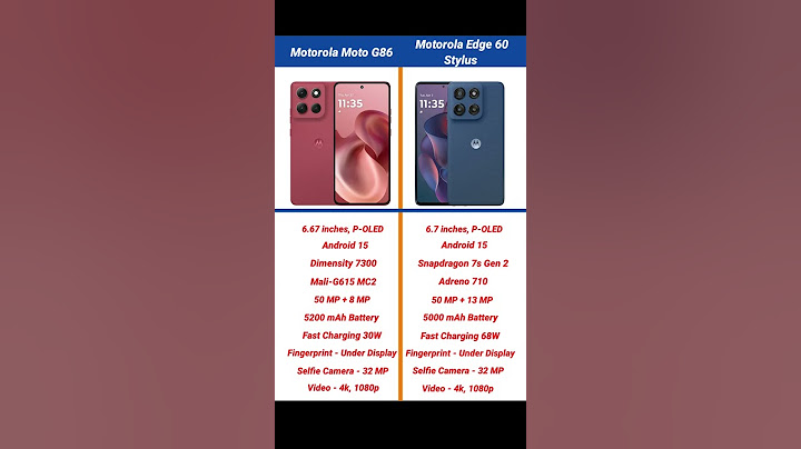 Motorola Moto G86 vs Motorola Edge 60 Stylus Comparison #shorts #short #motog86
