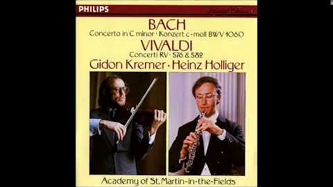 J.S. Bach Concerto for Violin and Oboe in C  minor...