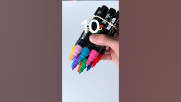 1 Marker VS 5 Markers VS 10 Markers… (#shorts)