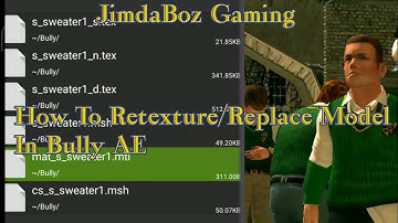 Bully Tutorial-How To Retexture/Replace Model In Bully AE