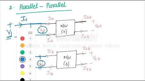 Two Port Networks | Parallel - Parallel interconnection