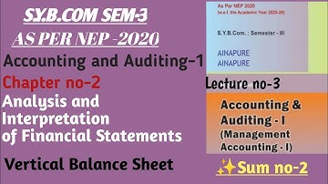 S.y.B.C.om Sem-3|Management Accounting | Chapter no-2| Lecture no-3| As per Nep -2020