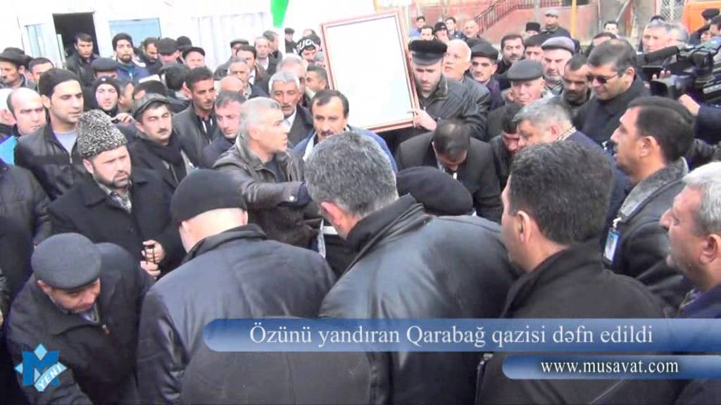 neftekhimik nizhnekamsk Özünü yandıran Qarabağ qazisi torpağa tapşırıldı