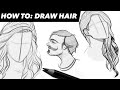 How to draw hair top 3 tips