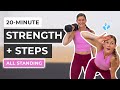 20minute strength  walking workout 2000 steps all standing no repeats