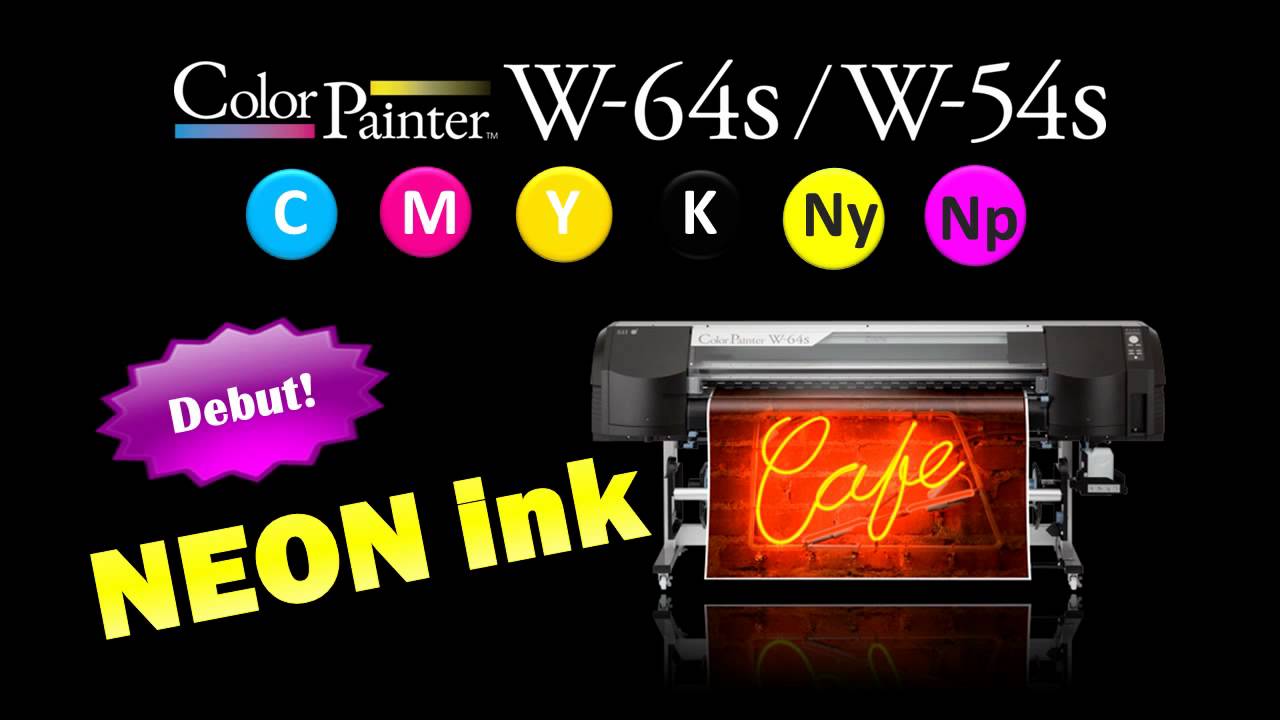 Fluorescent Neon Ink for ColorPainter W 64s W 54s