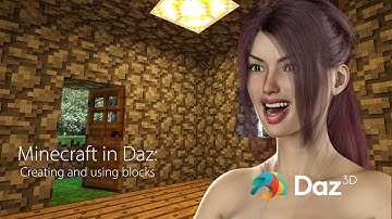 Daz Studio pro TIps: How to create and use Minecraft blocks in Daz Studio