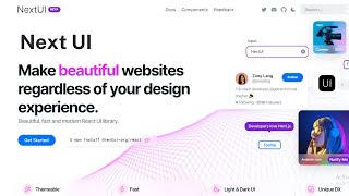 Free Nexui Reactjs Library | Reactjs | UI Components | Fast React UI library | NEXTJS