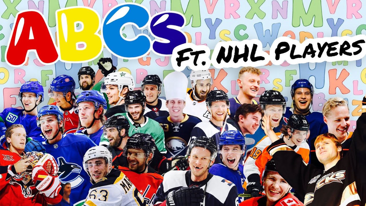 learn the alphabet with nhl players YouTube