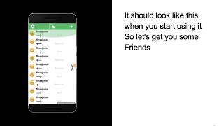 How To use "Just Talk Audio Messenger" (Adding a friend and sending a message) screenshot 1