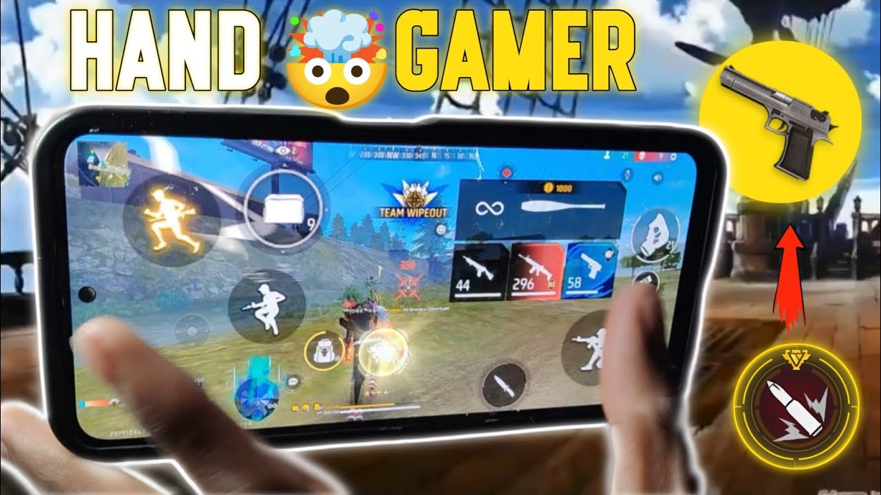 HAND GAMER 💪ONE TEP 🤯 ⏯️ POCO X5 BR RANKD 🥰 SOLO VS SQUAD FREE FIRE MAX ...