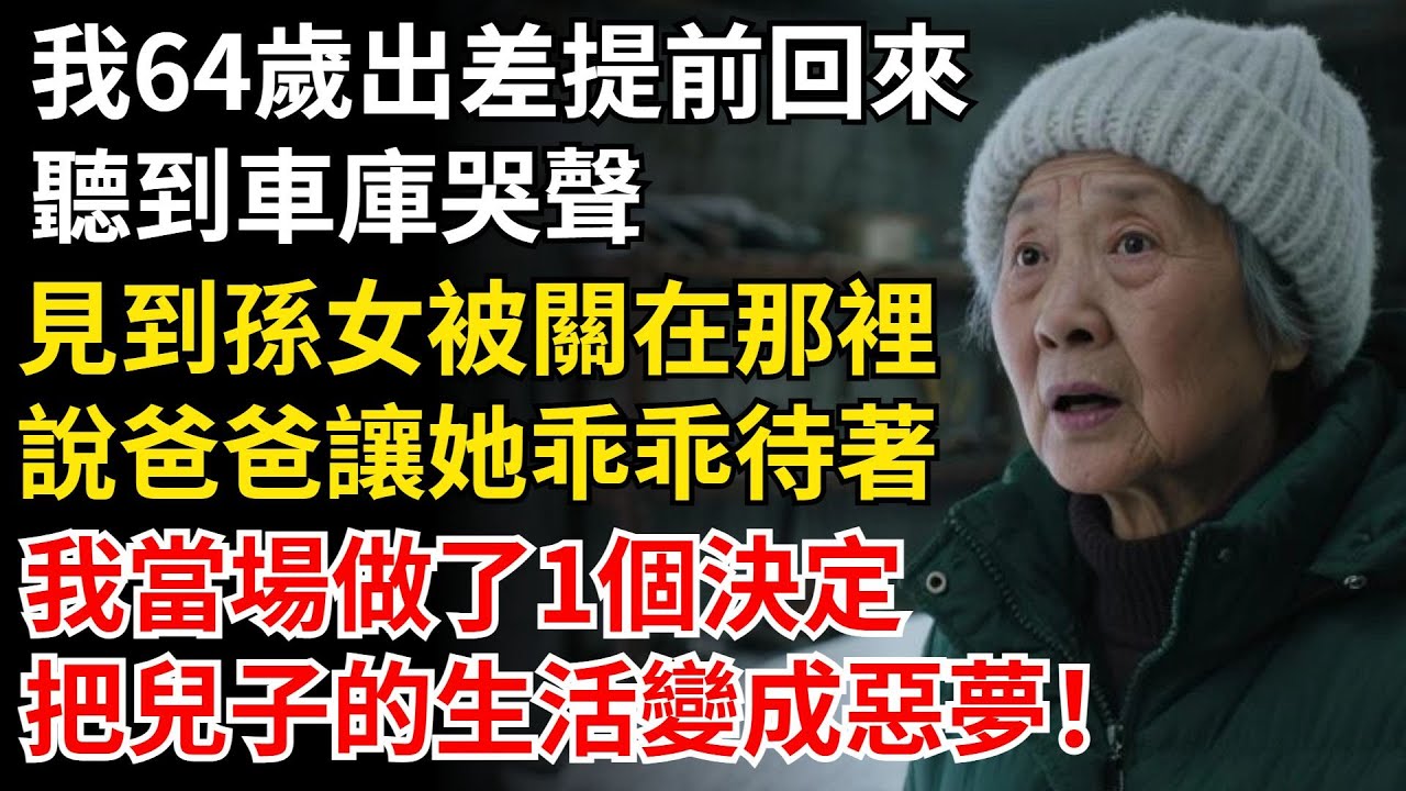 我64歲出差提前回來，聽到車庫哭聲，見到孫女被關在那裏，說爸爸讓她乖乖待著，我當場做了1個決定，把兒子的生活變成惡夢！#晚年生活#中老年生活#為人處世#生活經驗#情感故事#幸福人生#上了年紀該明白的事