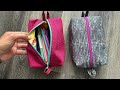 Easy Boxy Zipper Pouch Tutorial- NO RAW SEAMS!