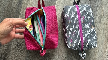 Easy Boxy Zipper Pouch Tutorial- NO RAW SEAMS!