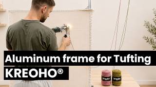 How to Assemble an Aluminum Tufting Frame | Kreoho® 90x90 cm
