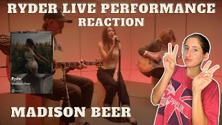 Madison Beer Ryder Live Performance Reaction! #madisonbeer #silencebetweensongs