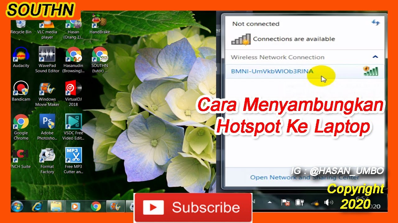 Cara Menyambungkan Hotspot Ke Laptop dari Hp YouTube
