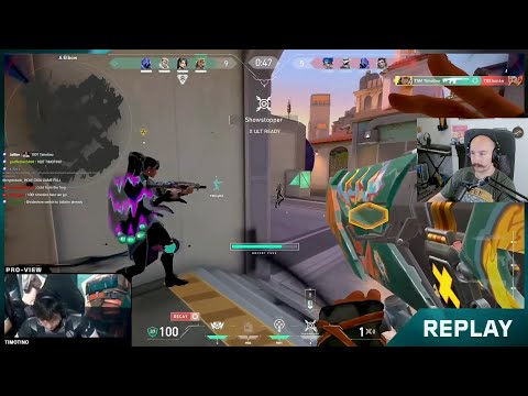 Sideshow Reacts to TSM Timotino's ON POINT RAZE ACE vs Team Solid In VCT Ascension Americas