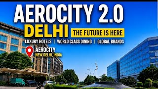 Aerocity 2.0 Delhi 🇮🇳 | Worldmark 4 & 5 | Tesla Showroom | Luxury Hotels | Walking Tour 4K